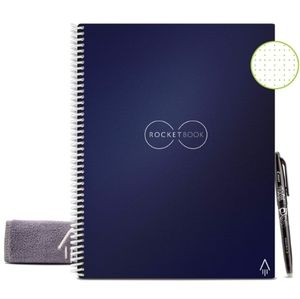 Rocketbook Dark Blue (Eco-Friendly Reusable Connects to the cloud) Notebook